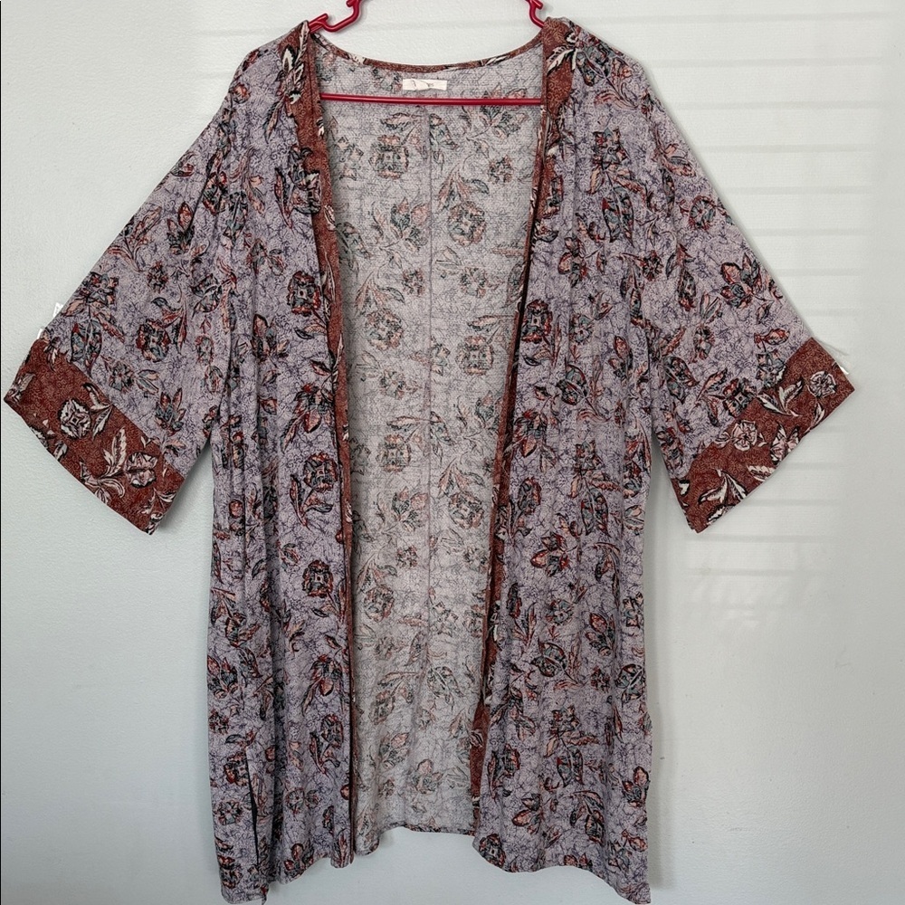 Maurices Lightweight Floral Kimono Cardigan, Size XL